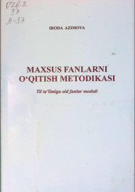 MAXSUS FANLARNI O‘QITISH METODIKASI