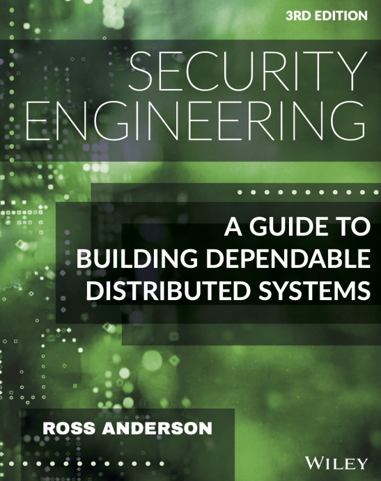 Security Engineering A Guide to Building Dependable Distributed Systems Third Edition
