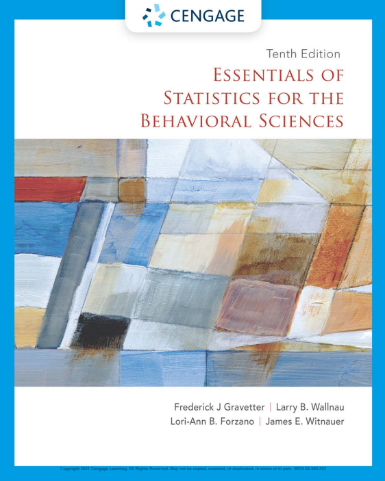 Essentials of Statistics for the Behavioral  Sciences