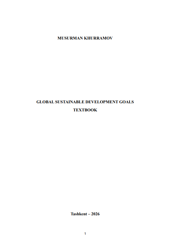 GLOBAL SUSTAINABLE DEVELOPMENT GOALS TEXTBOOK