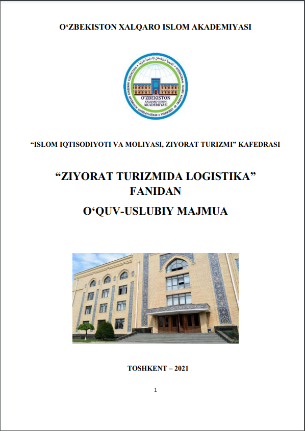 ZIYORAT TURIZMIDA LOGISTIKA” FANIDAN