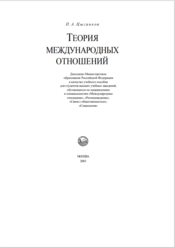 Теория международных отношений