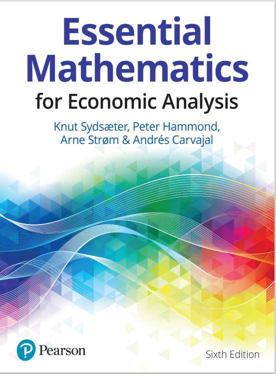 Essential mathematics for ECONOMIC ANALYSIS