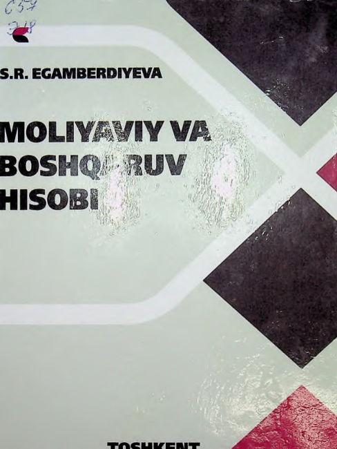 Moliyaviy va boshqaruv hisobi I- qism